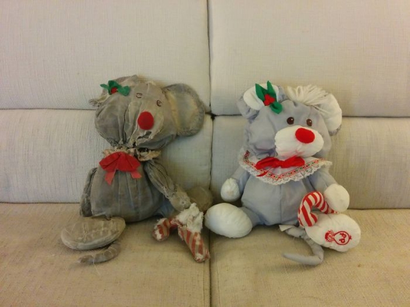 Past vs present: identical toys with an age difference of more than 25 years