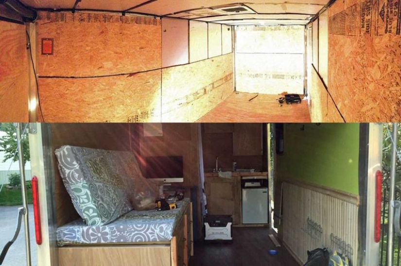 "Pay for gas, not rent": A couple quit their jobs to travel around the US, living in a tiny trailer