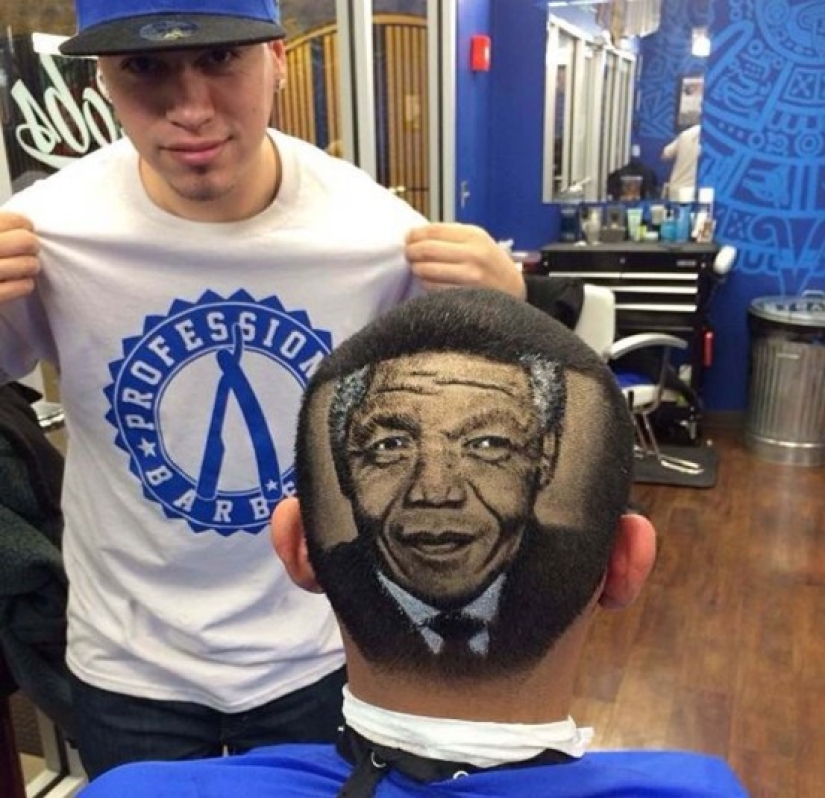 Peluquero crea retratos de celebridades en las cabezas de sus clientes