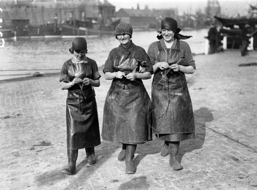 Pescadoras en fotos antiguas