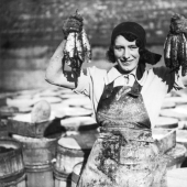 Pescadoras en fotos antiguas