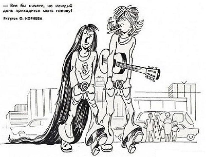 "Petukhippi": how Soviet magazines mocked the dudes