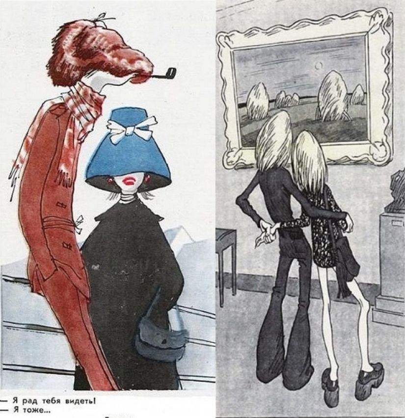 "Petukhippi": how Soviet magazines mocked the dudes