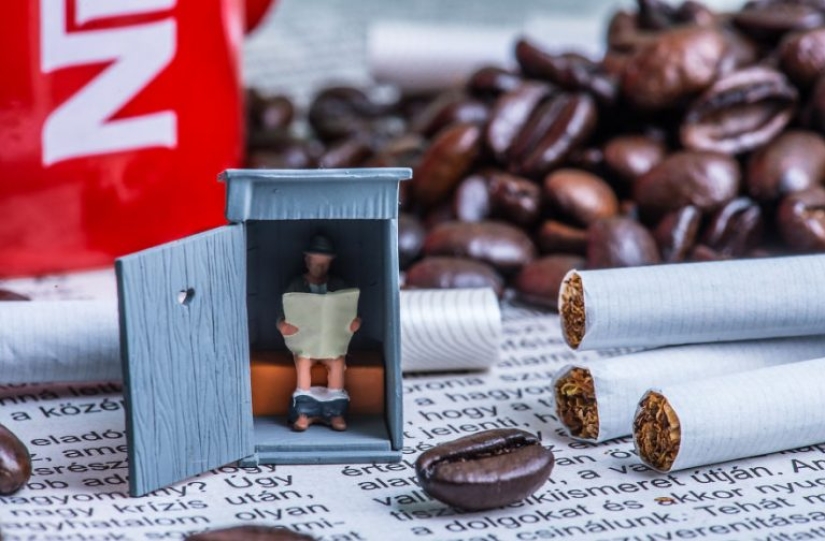 Photographer uses everyday objects to create tiny worlds