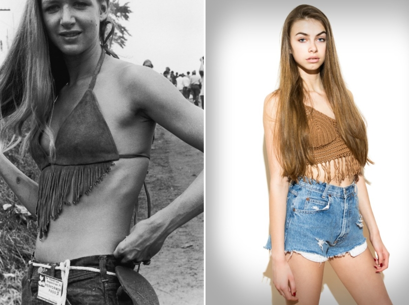 Photos from the 1969 Woodstock Festival allow you to see the origins of modern fashion