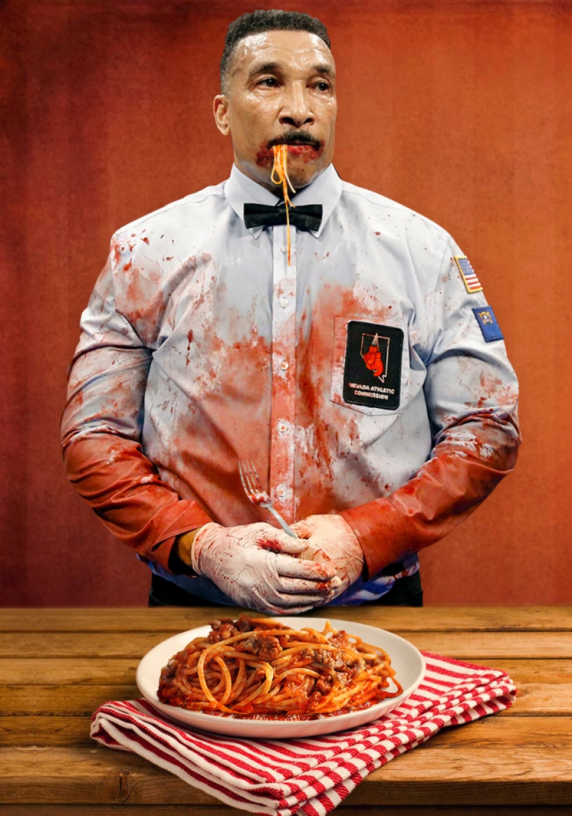 Photoshop battle: the judge after the "bloody" boxing match Photoshop battle: the judge after the "bloody" boxing match