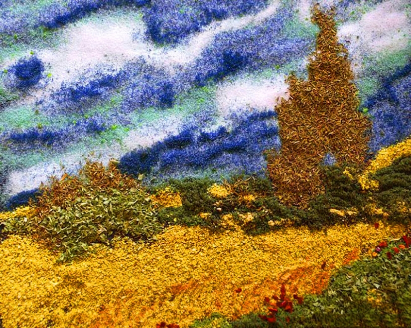 Pinturas de sal y especias