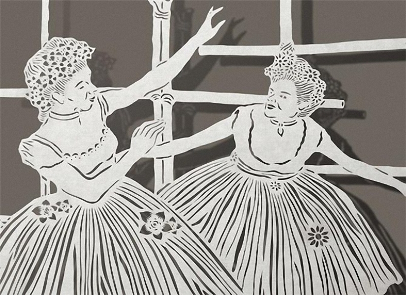 Pinturas de una hoja de papel Pinturas de una hoja de papel