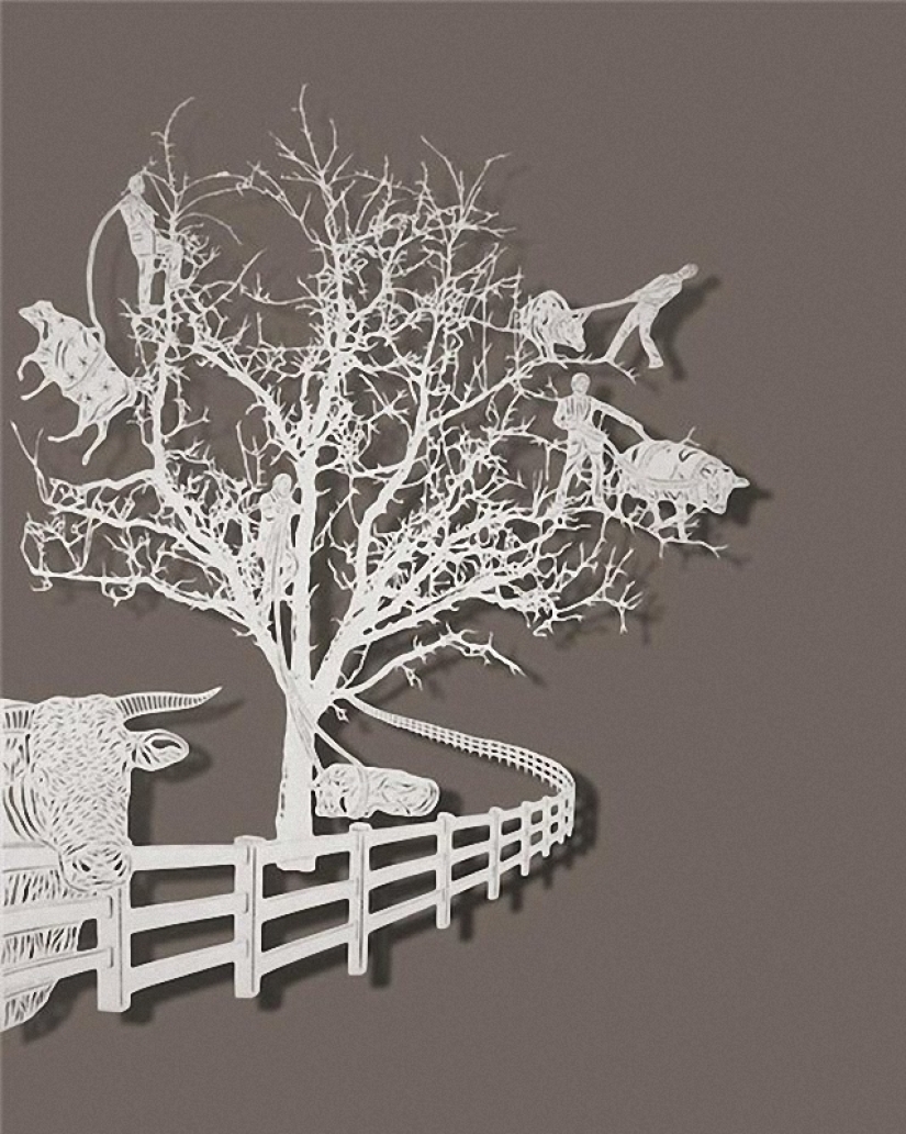 Pinturas de una hoja de papel Pinturas de una hoja de papel