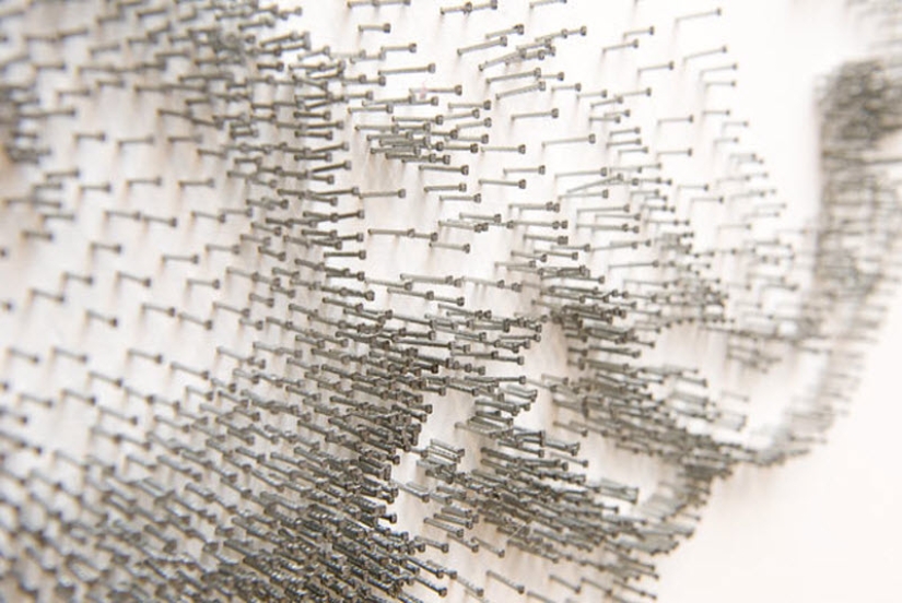 Pinturas hechas de clavos Pinturas hechas de clavos