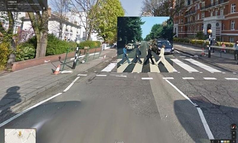 Portadas de álbumes de música en Google Street View