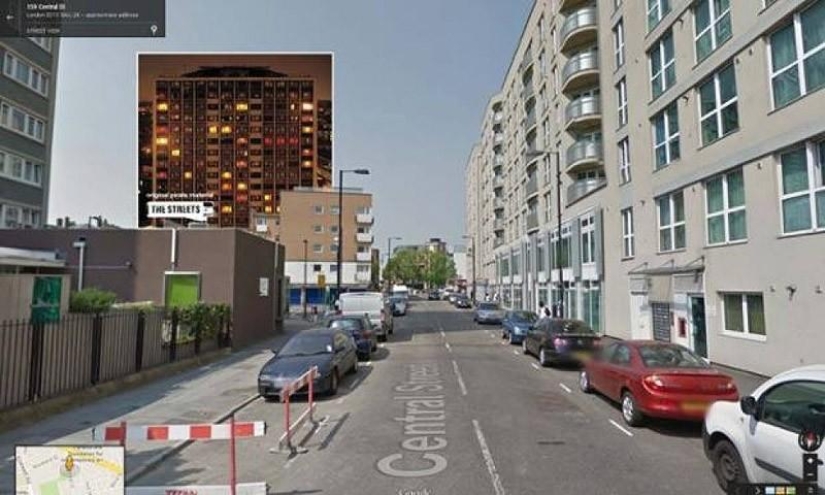 Portadas de álbumes de música en Google Street View