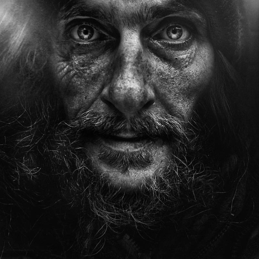 Portraits of the homeless by photographer Lee Jeffries