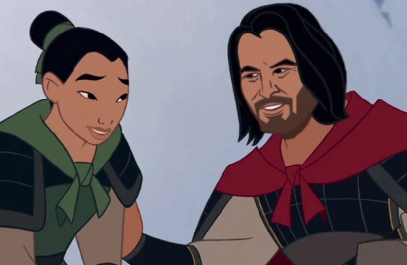 Prince Keanu — the actor was presented in the images of Disney characters