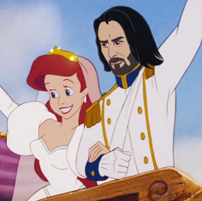 Prince Keanu — the actor was presented in the images of Disney characters
