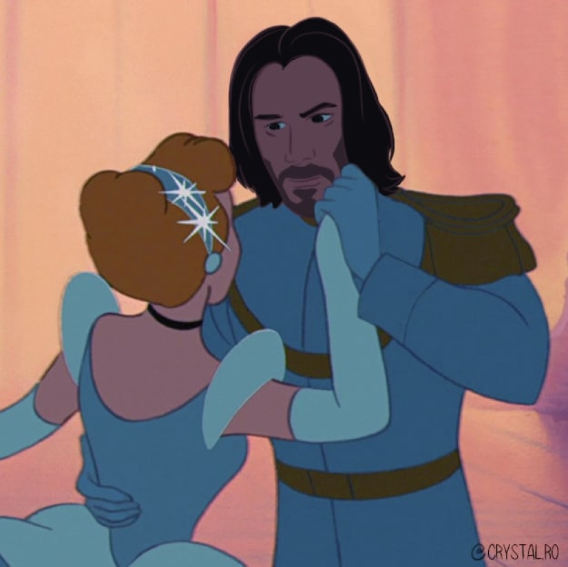 Prince Keanu — the actor was presented in the images of Disney characters