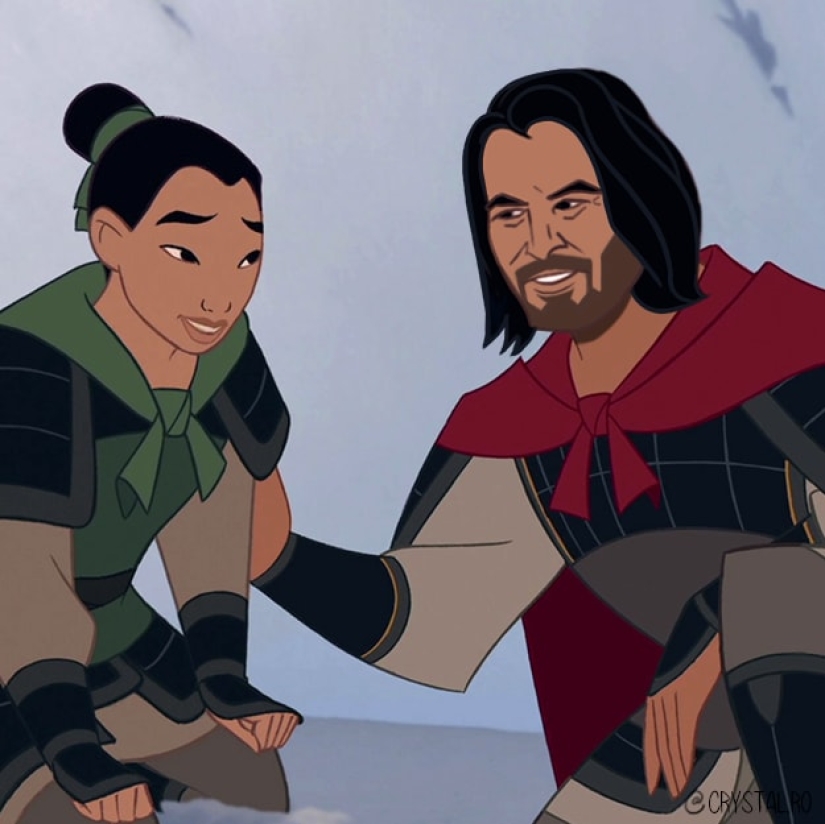 Prince Keanu — the actor was presented in the images of Disney characters