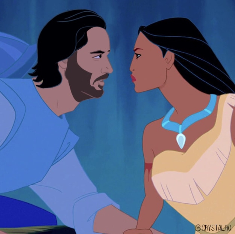 Prince Keanu — the actor was presented in the images of Disney characters