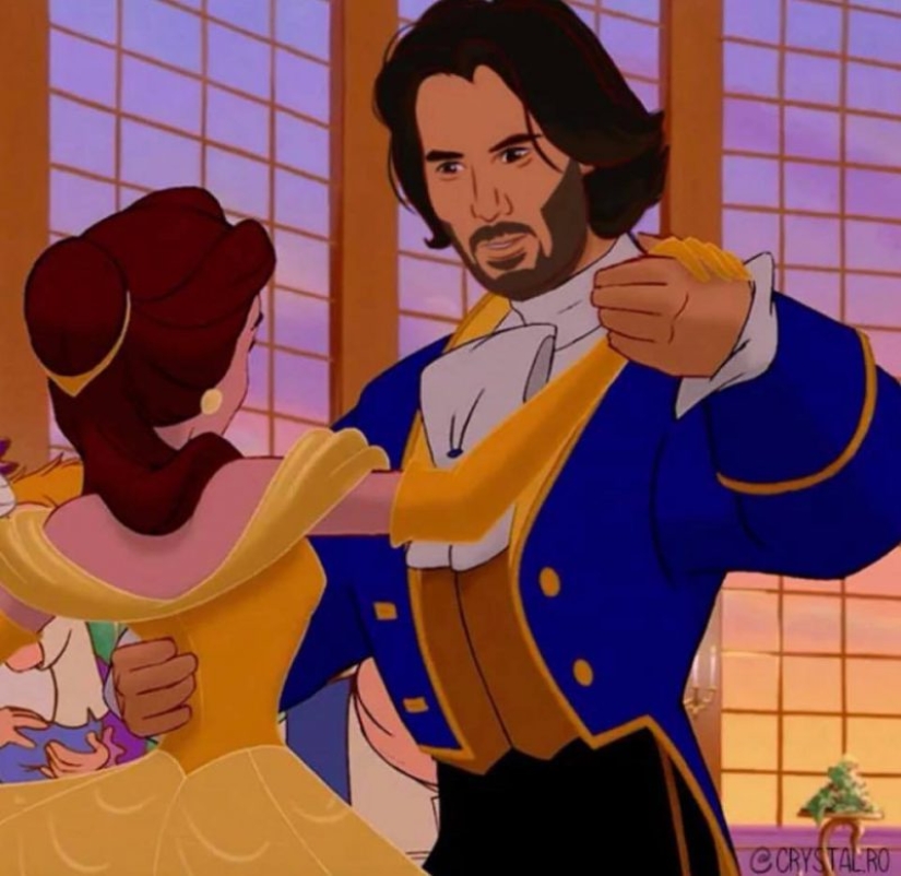 Prince Keanu — the actor was presented in the images of Disney characters
