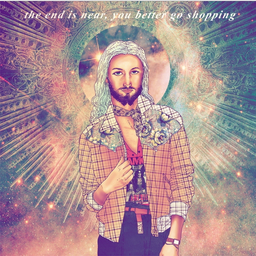 Princess Diana, Salvador Dali and Che Guevara were dressed as hipsters and forced to listen to rock