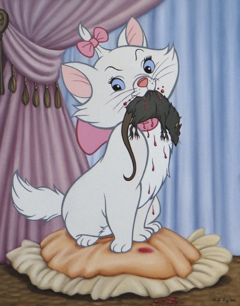 Provocative illustrations of Disney characters will ruin your childhood