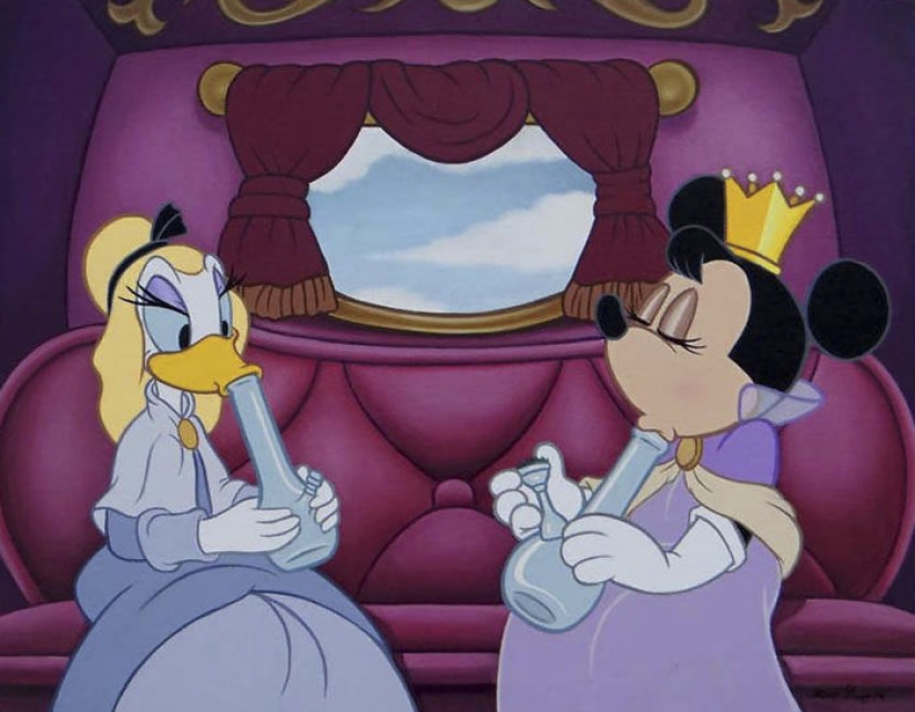Provocative illustrations of Disney characters will ruin your childhood