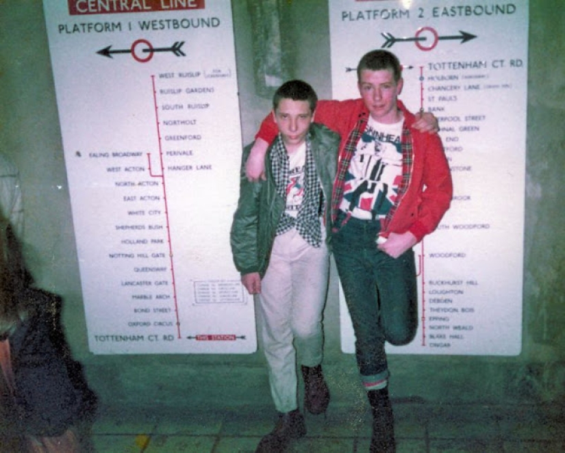 Published photos of London skinheads taken in the 1980s