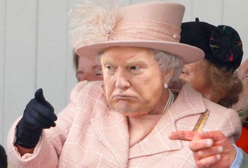 Queen Trump: Designer creates collages of pictures of Donald Trump and Queen Elizabeth
