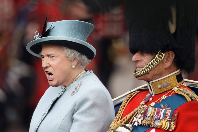 Queen Trump: Designer creates collages of pictures of Donald Trump and Queen Elizabeth