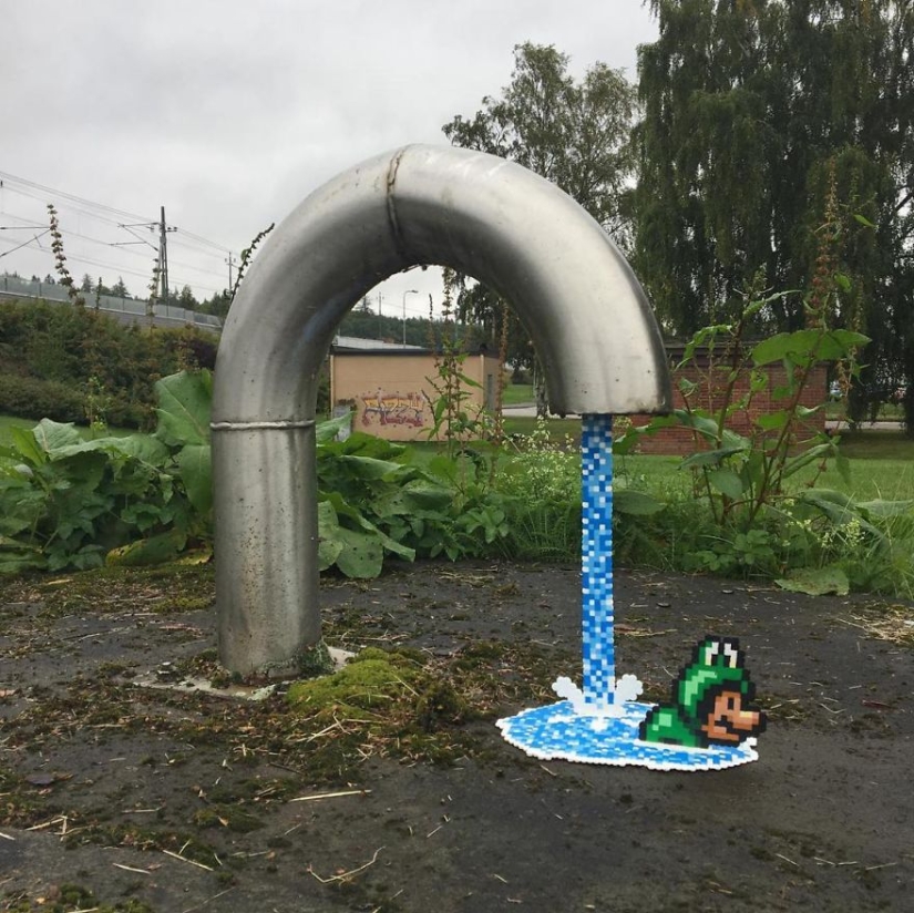 Querido, has visto pixelit: El artista sueco lanza pixel heroes en el mundo real