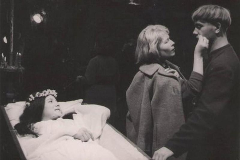 Rare footage from the filming of Soviet films