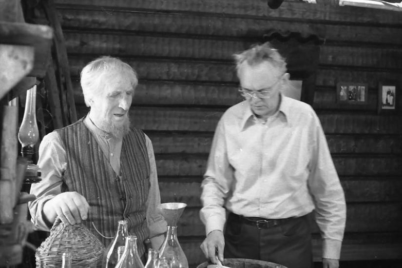 Rare footage from the filming of Soviet films