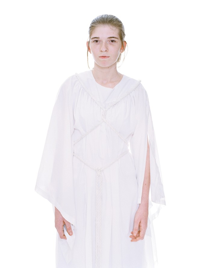 Retratos de niñas de la Orden de las "Hijas de Job", la organización juvenil casi masónica más cerrada