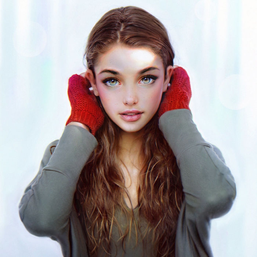 Retratos digitales del artista georgiano Irakli Nadar