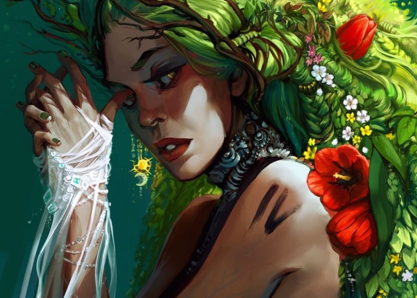 Revived months: an artist from Russia drew a calendar with girls-the seasons