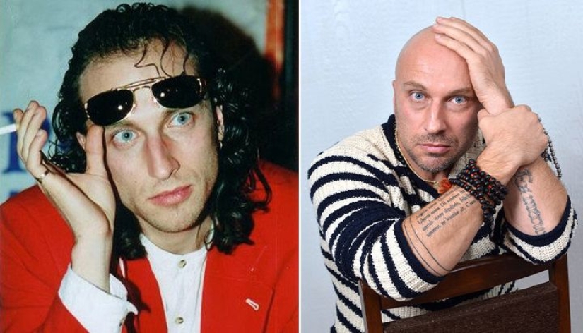 Russian male stars: then and now