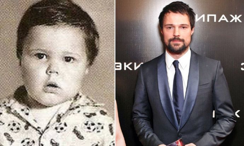 Russian male stars: then and now