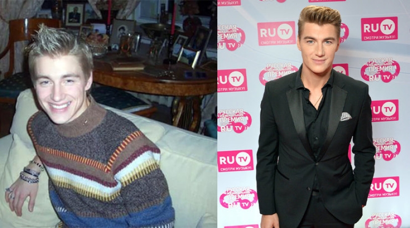 Russian male stars: then and now