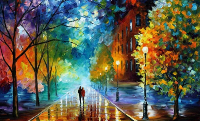 Salpicaduras de color: increíbles pinturas de un artista bielorruso que pinta con una espátula Salpicaduras de color: increíbles pinturas de un artista bielorruso que pinta con una espátula