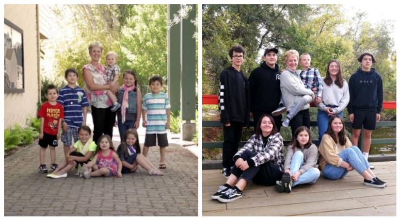 Saludos del pasado: la gente ha recreado sus fotos antiguas