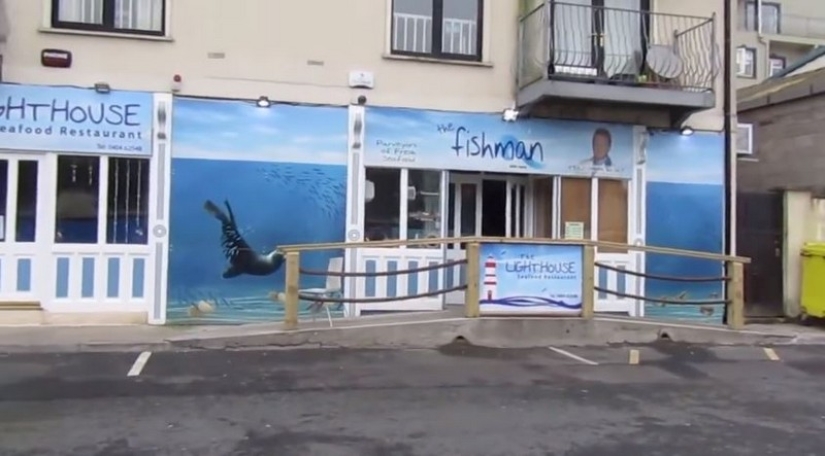 Sammy, la foca, adquirió el hábito de ir a un restaurante de pescado