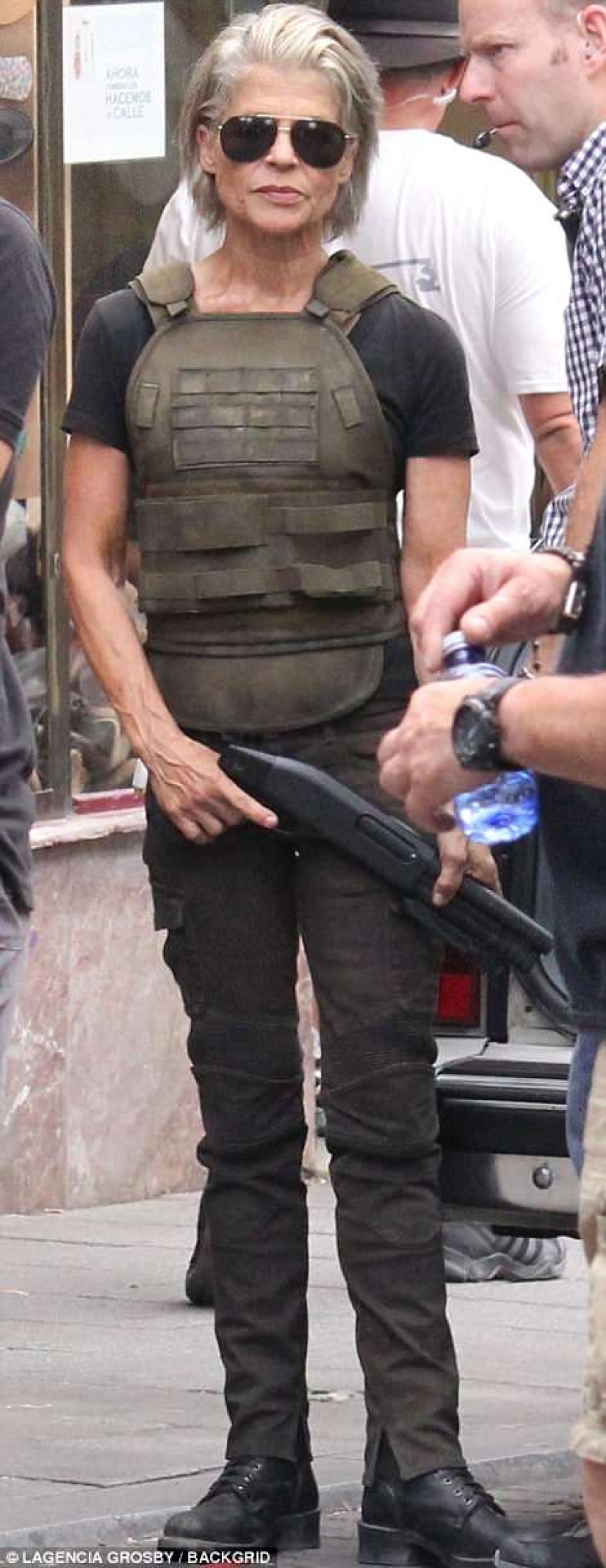 Sarah Connor is back: 61-year-old Linda Hamilton is ready to kill cyborgs again on the set of the new "Terminator"