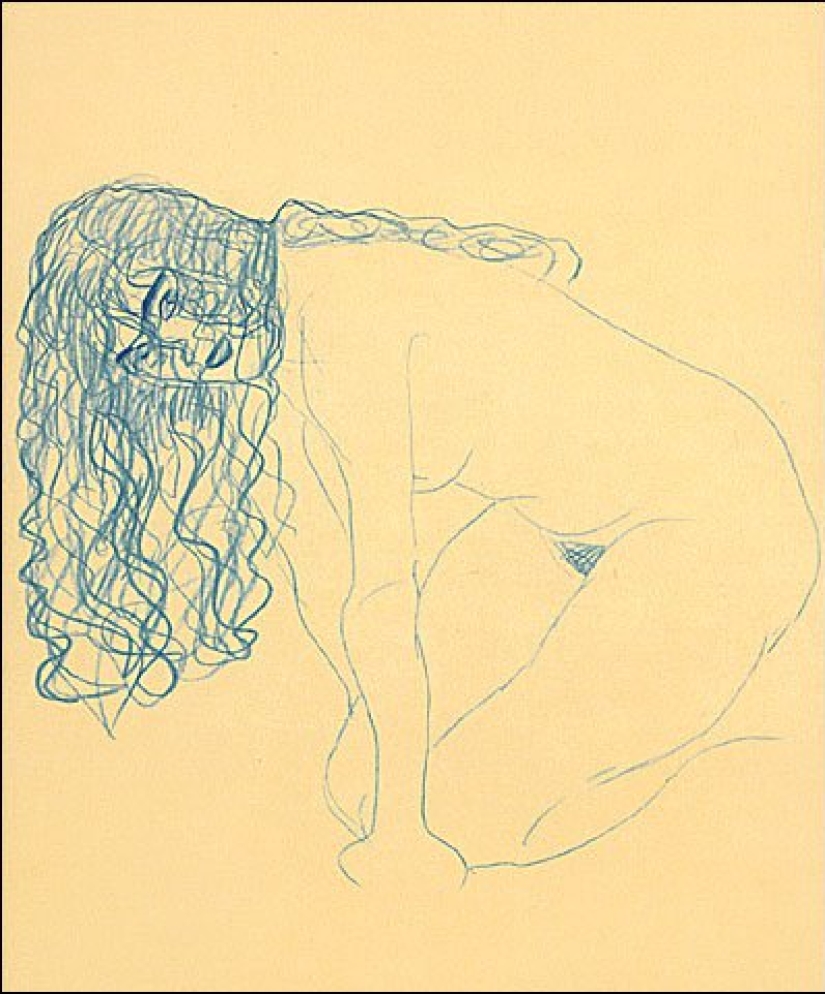 Scandalous erotic drawings by Gustav Klimt