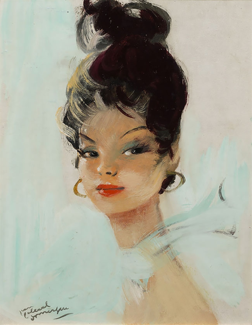 Seductive Parisian women in the paintings of French artist Jean-Gabriel Domergue