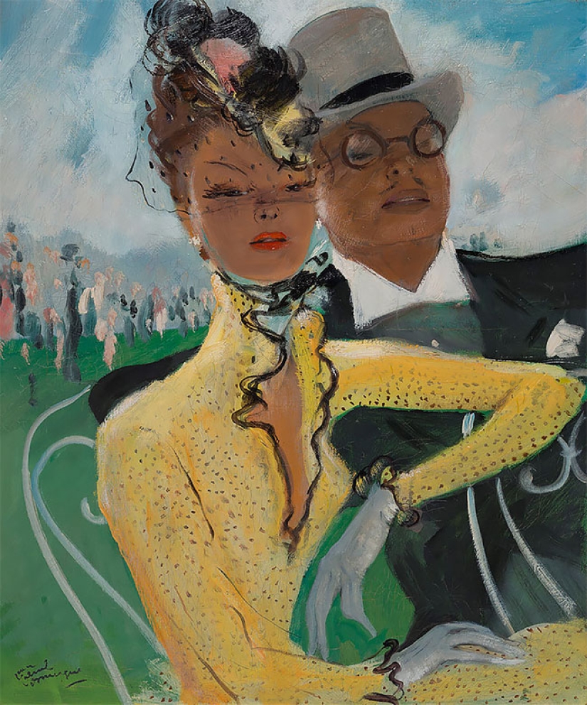 Seductive Parisian women in the paintings of French artist Jean-Gabriel Domergue