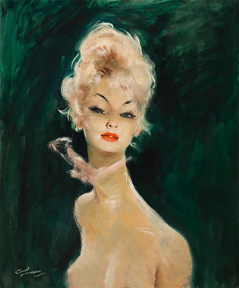 Seductive Parisian women in the paintings of French artist Jean-Gabriel Domergue