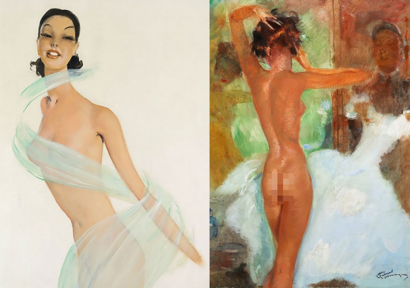 Seductoras mujeres parisinas en las pinturas del artista francés Jean-Gabriel Domergue