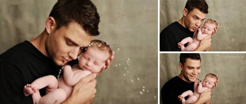 Sesiones de fotos familiares que se estropearon inesperadamente... por la llamada de la naturaleza