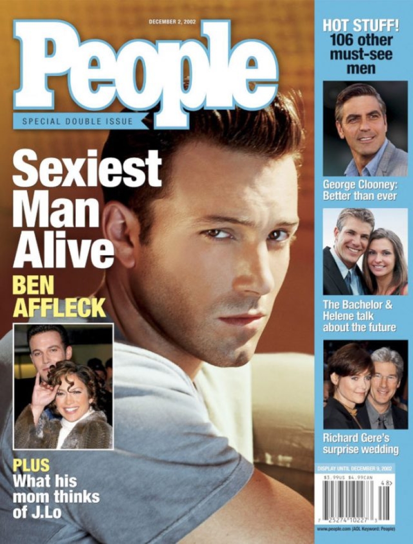 Sexiest Men According to People magazine from 1990 to 2017