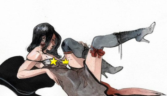 Sexy French women in watercolors by artist Yannick Corbeau